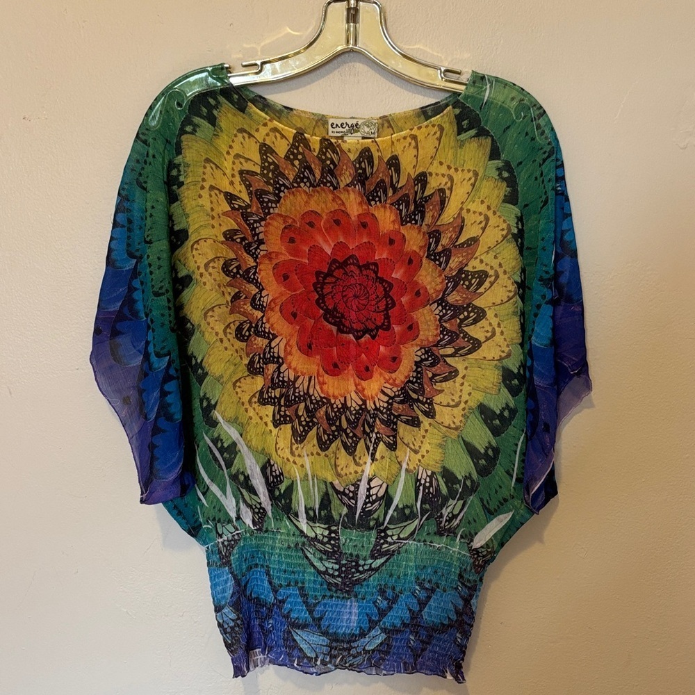 Colorful Floral Women's Blouse